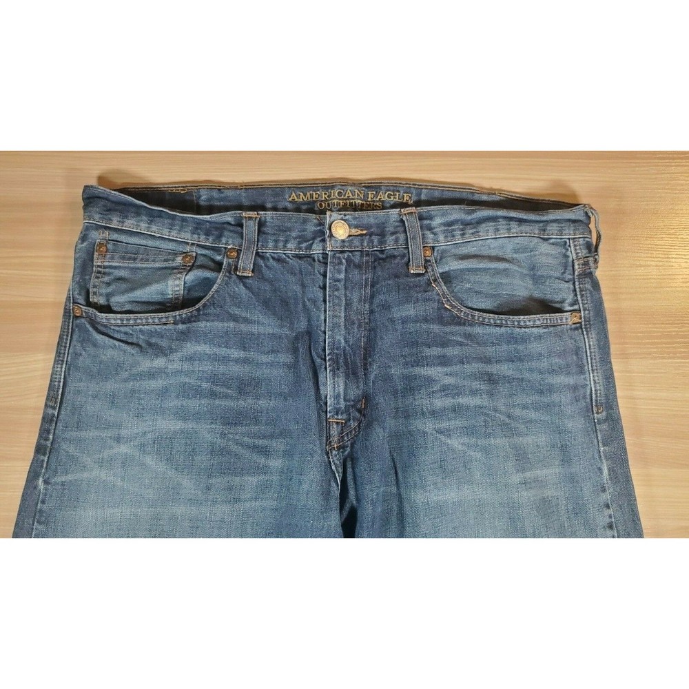 American Eagle‎ Men's Size 39X30.5 Relaxed Straight Jeans - Picture 2 of 9